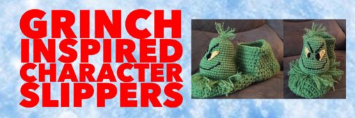 crochet grinch slippers