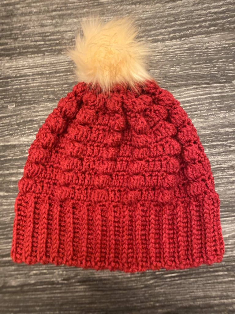 Free Pattern Crochet Bobble Beanie Pattern And Video Tutorial