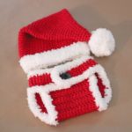 baby crochet, free baby crochet patterns, crochet santa hat and diaper cover