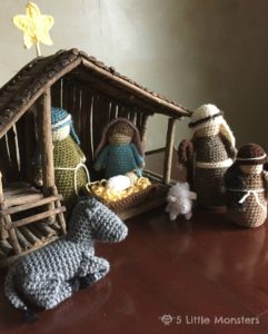 nativity scene, crochet nativity scene, free pattern for crochet nativity scene, free christmas crochet patterns