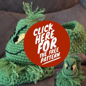 grinch pattern free, free grinch pattern, crochet grinch pattern, crochet grinch slippers