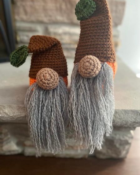 crochet pattern, crochet gnome, gnome pattern, gnome, fall gnomes, autumn gnome, pumpkin gnome, free crochet gnome pattern, halloween gnome pattern, halloween gnome, halloween decor, fall decor, autumn decor