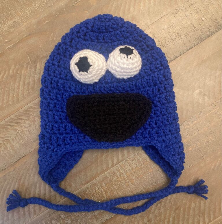 cookie monster hat pic - DIY From Home Crochet