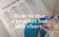 size chart, crochet hat size, how to crochet a hat