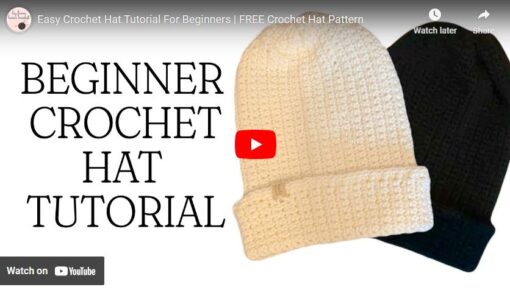 crochet toque, how to crochet a toque, crochet toque pattern, beginner crochet beanie pattern, free beanie pattern