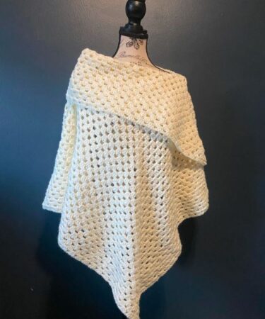 crochet cowl poncho pattern, crochet cowl poncho, crochet cowl neck poncho, crochet granny stitch poncho, crochet granny square poncho, crochet granny square poncho pattern, easy crochet granny square poncho, how to crochet a granny stitch