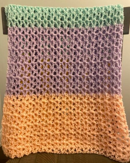 crochet blanket, crochet baby blanket, baby blanket pattern