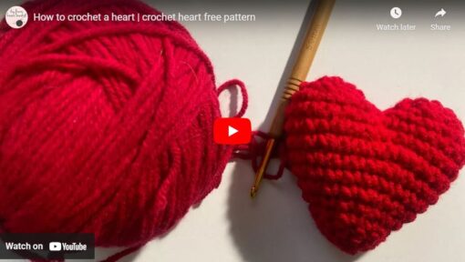 crochet heart, crochet heart pattern, how to crochet a heart, crochet heart plushie, crochet heart keychain