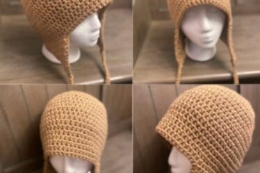 crochet beanie, crochet beanie pattern, beanie with earflaps, how to crochet a beanie with earflaps