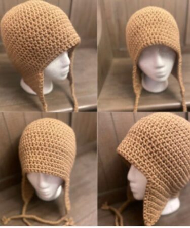 crochet beanie, crochet beanie pattern, beanie with earflaps, how to crochet a beanie with earflaps